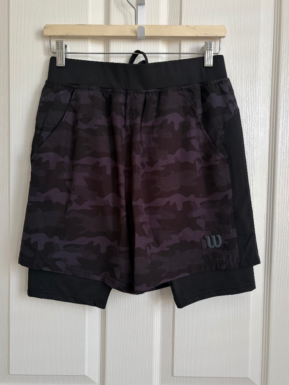 Wilson Men's Core Tennis pickleball Volley shorts Camo Size M NWOT